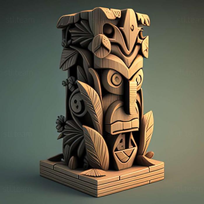 3D model Tiki Towers game (STL)